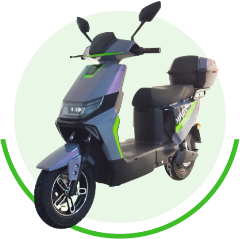 Scooter elétrica cinza